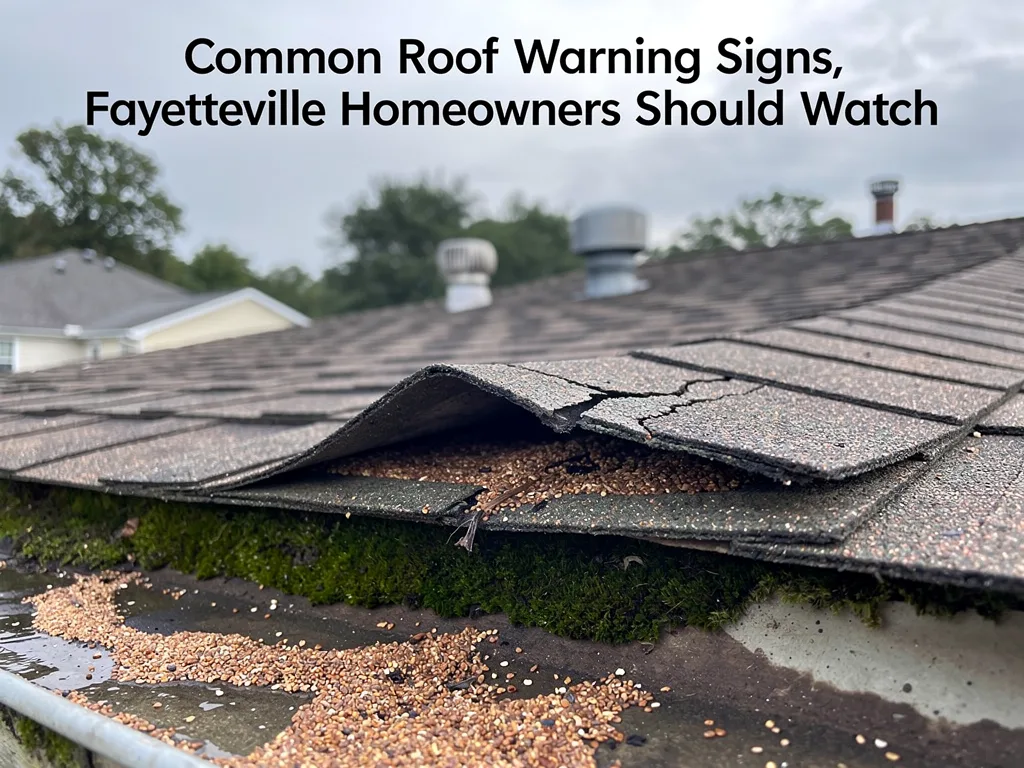 Common Roof Warning Signs Fayetteville Homeowners Should Watch