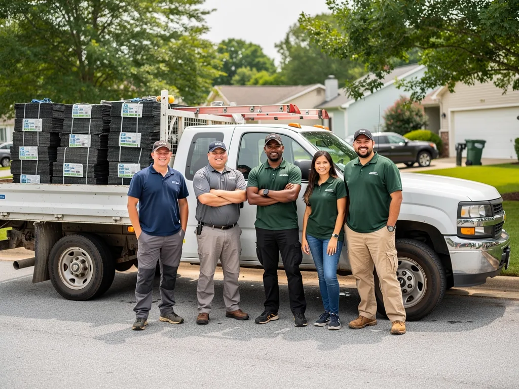 Roofers Fayetteville Arkansas team